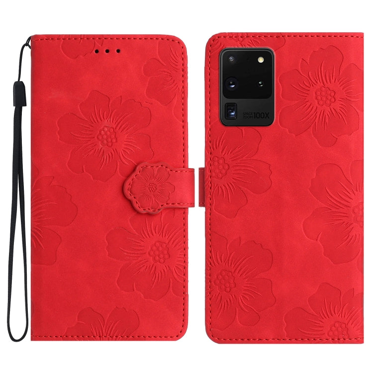 Flower Embossing Pattern Leather Phone Case, For Samsung Galaxy S21 FE 5G, For Samsung Galaxy S20, For Samsung Galaxy S20+, For Samsung Galaxy S20 Ultra
