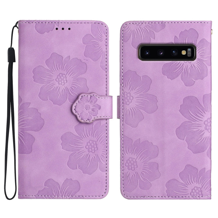 Flower Embossing Pattern Leather Phone Case, For Samsung Galaxy S20 FE, For Samsung Galaxy S10, For Samsung Galaxy S10+, For Samsung Galaxy S10e