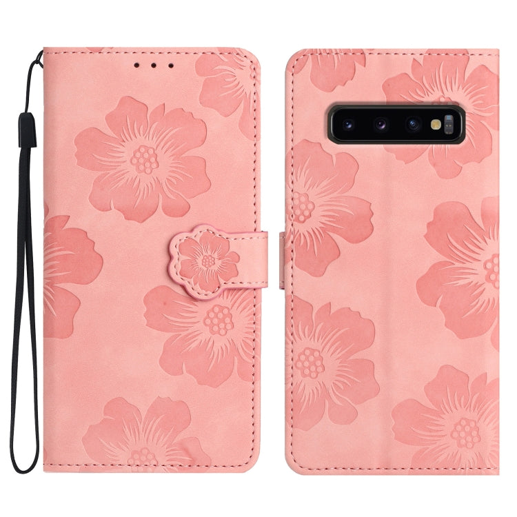 Flower Embossing Pattern Leather Phone Case, For Samsung Galaxy S20 FE, For Samsung Galaxy S10, For Samsung Galaxy S10+, For Samsung Galaxy S10e
