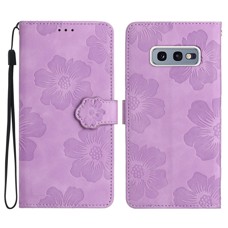 Flower Embossing Pattern Leather Phone Case, For Samsung Galaxy S20 FE, For Samsung Galaxy S10, For Samsung Galaxy S10+, For Samsung Galaxy S10e
