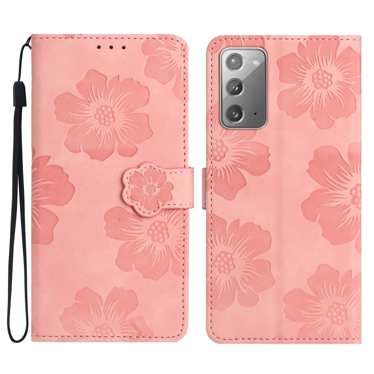 Flower Embossing Pattern Leather Phone Case, For Samsung Galaxy Note20, For Samsung Galaxy Note20 Ultra, For Samsung Galaxy Note10, For Samsung Galaxy Note10+