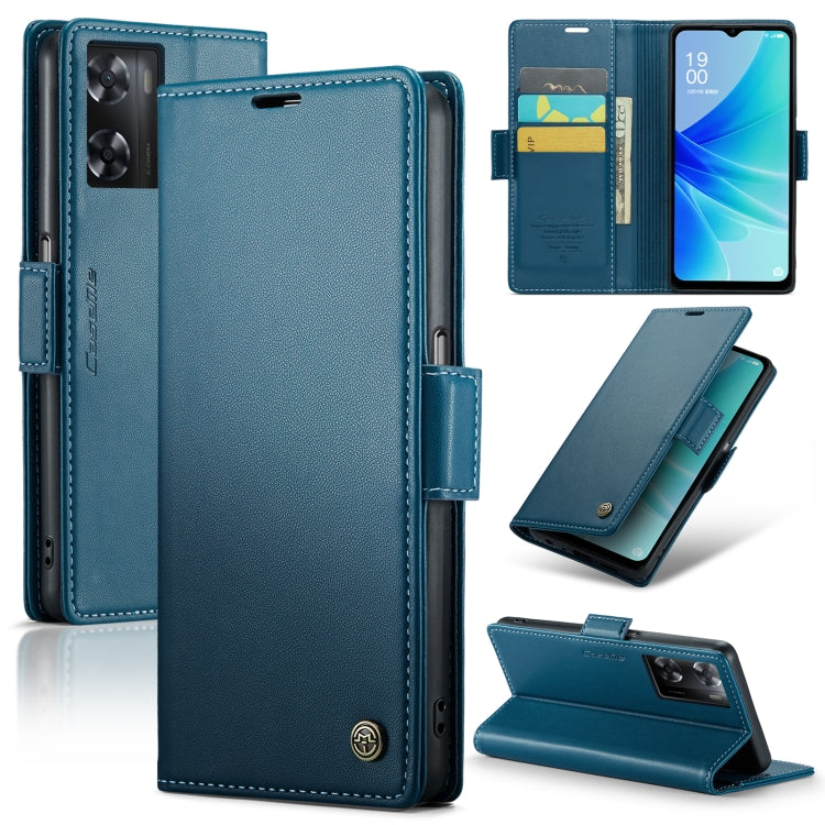 CaseMe 023 Butterfly Buckle Litchi Texture RFID Anti-theft Leather Phone Case, For OPPO A77 4G Global / A57e 4G, For OPPO A77s, For OPPO Reno8 Pro 5G Global, For OPPO Reno7 Z Global/Reno7 Lite Global