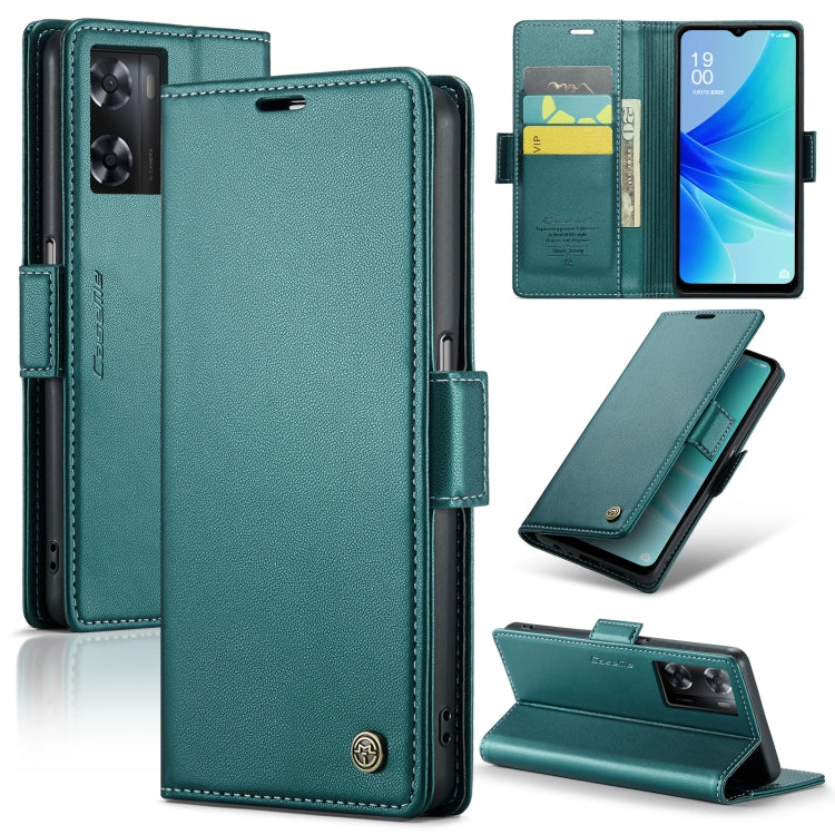 CaseMe 023 Butterfly Buckle Litchi Texture RFID Anti-theft Leather Phone Case, For OPPO A77 4G Global / A57e 4G, For OPPO A77s, For OPPO Reno8 Pro 5G Global, For OPPO Reno7 Z Global/Reno7 Lite Global