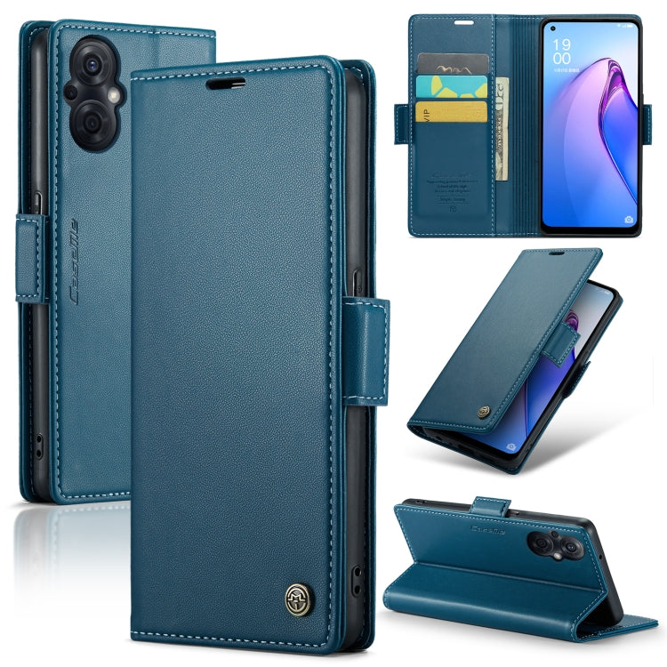 CaseMe 023 Butterfly Buckle Litchi Texture RFID Anti-theft Leather Phone Case, For OPPO A77 4G Global / A57e 4G, For OPPO A77s, For OPPO Reno8 Pro 5G Global, For OPPO Reno7 Z Global/Reno7 Lite Global