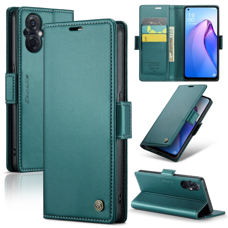 CaseMe 023 Butterfly Buckle Litchi Texture RFID Anti-theft Leather Phone Case, For OPPO Reno8 Lite Global, For OPPO Reno7 4G Indonesia/F21 Pro 4G/Reno8 4G, For OPPO F21 Pro 5G Globa/Reno8 Z Global, For OPPO Reno8 T 5G/A1 Pro 5G