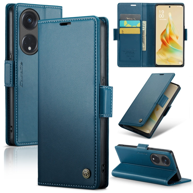 CaseMe 023 Butterfly Buckle Litchi Texture RFID Anti-theft Leather Phone Case, For OPPO Reno8 Lite Global, For OPPO Reno7 4G Indonesia/F21 Pro 4G/Reno8 4G, For OPPO F21 Pro 5G Globa/Reno8 Z Global, For OPPO Reno8 T 5G/A1 Pro 5G