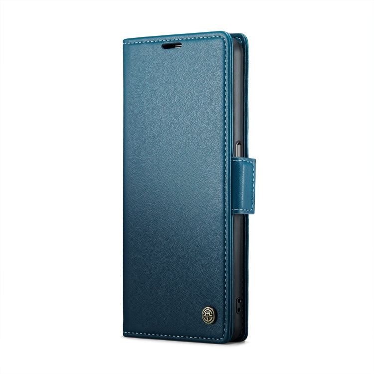 For OPPO A96 4G Global/A36 4G/K10 4G/A76 4G CaseMe 023 Butterfly Buckle Litchi Texture RFID Anti-theft Leather Phone Case(Blue)