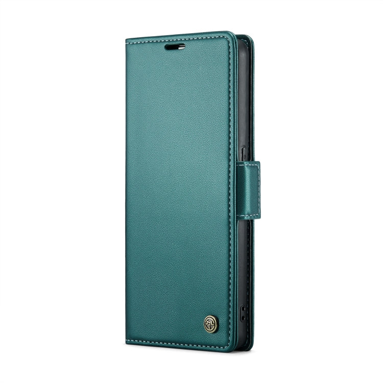 For OPPO Reno8 T 4G CaseMe 023 Butterfly Buckle Litchi Texture RFID Anti-theft Leather Phone Case(Pearly Blue)