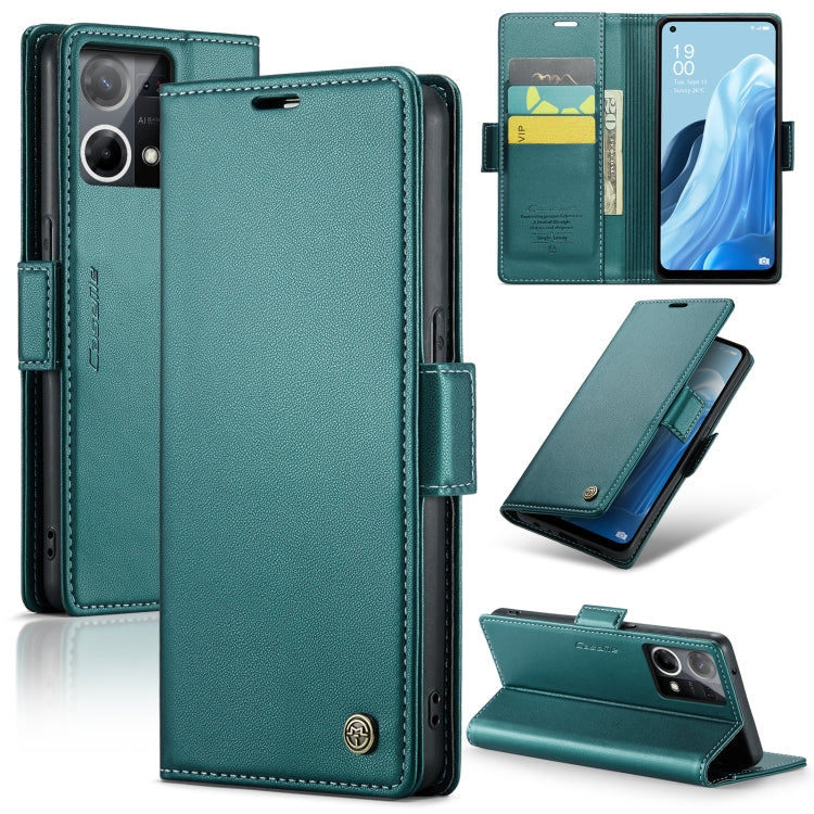 CaseMe 023 Butterfly Buckle Litchi Texture RFID Anti-theft Leather Phone Case, For OPPO Reno8 Lite Global, For OPPO Reno7 4G Indonesia/F21 Pro 4G/Reno8 4G, For OPPO F21 Pro 5G Globa/Reno8 Z Global, For OPPO Reno8 T 5G/A1 Pro 5G