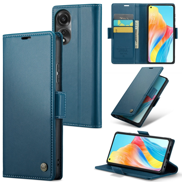 CaseMe 023 Butterfly Buckle Litchi Texture RFID Anti-theft Leather Phone Case, For OPPO Reno8 T 4G, For OPPO A57 4G Global/A57s 4G Global, For OPPO Reno10 5G Global／Reno10 Pro Global, For OPPO A78 4G