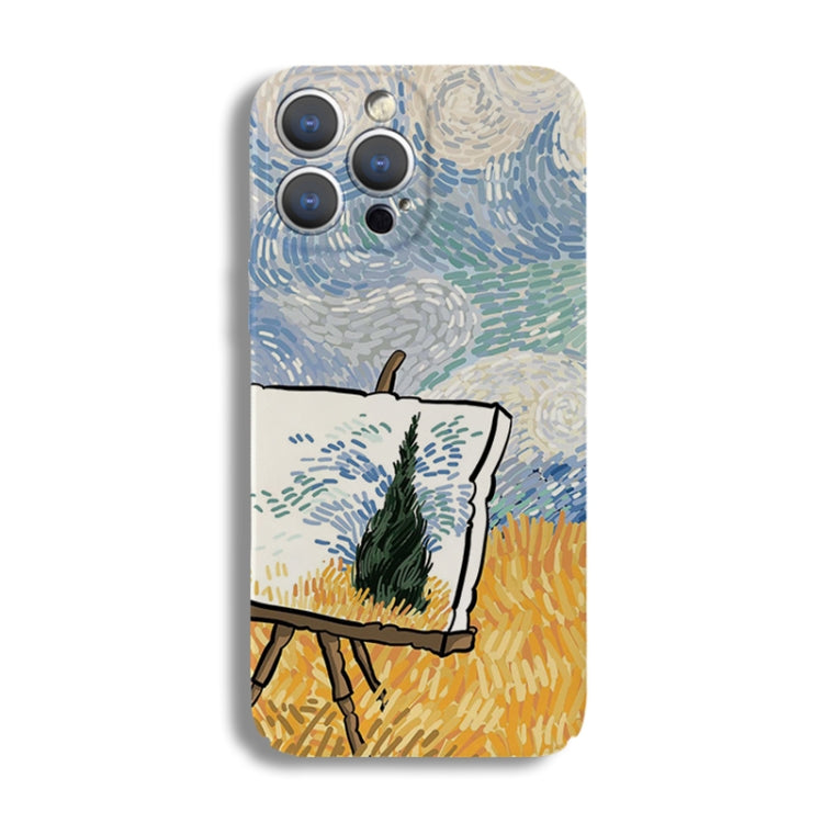Precise Hole Oil Painting Pattern PC Phone Case, For iPhone XS Max, For iPhone 8 Plus / 7 Plus
