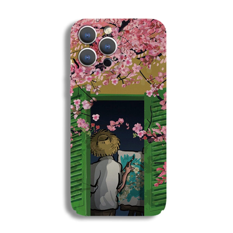 Precise Hole Oil Painting Pattern PC Phone Case, For iPhone XS Max, For iPhone 8 Plus / 7 Plus