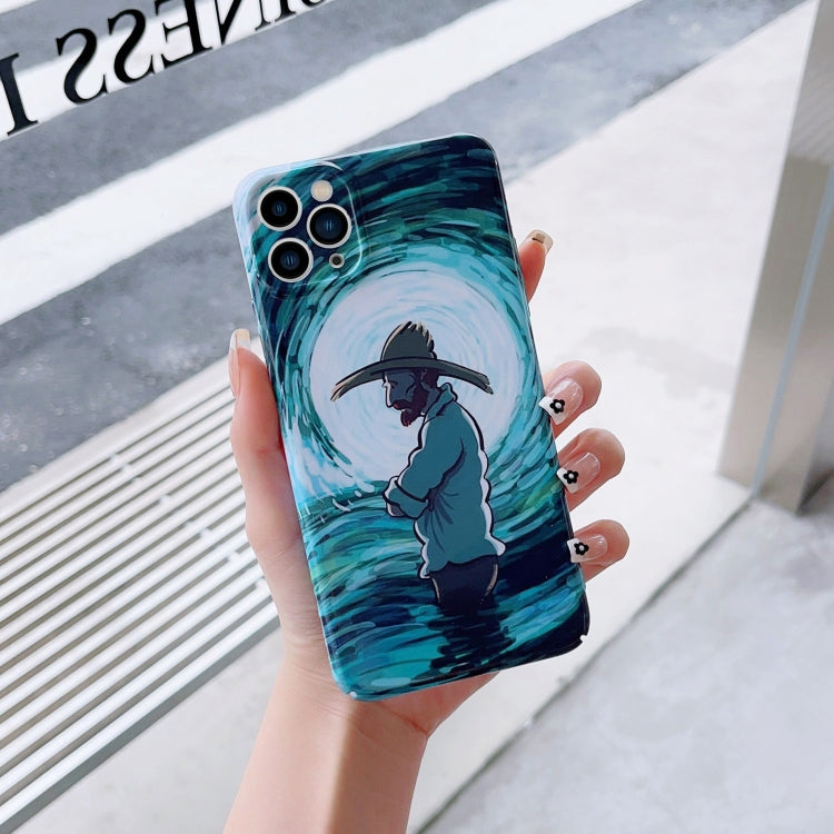 Precise Hole Oil Painting Pattern PC Phone Case, For iPhone 13 mini, For iPhone 13, For iPhone 13 Pro, For iPhone 13 Pro Max