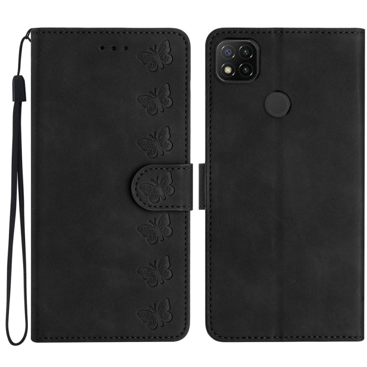 Seven Butterflies Embossed Leather Phone Case, For Xiaomi Redmi A1, For Xiaomi Redmi Note 11 Pro 5G Global, For Xiaomi 12 Lite, For Xiaomi Redmi 10A