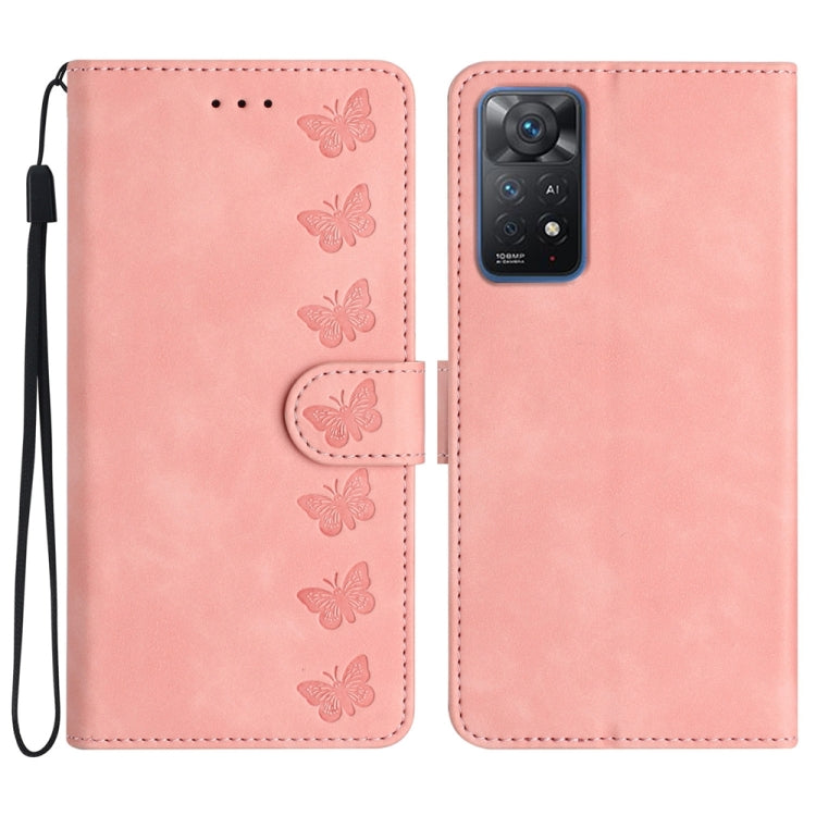 Seven Butterflies Embossed Leather Phone Case, For Xiaomi Redmi A1, For Xiaomi Redmi Note 11 Pro 5G Global, For Xiaomi 12 Lite, For Xiaomi Redmi 10A