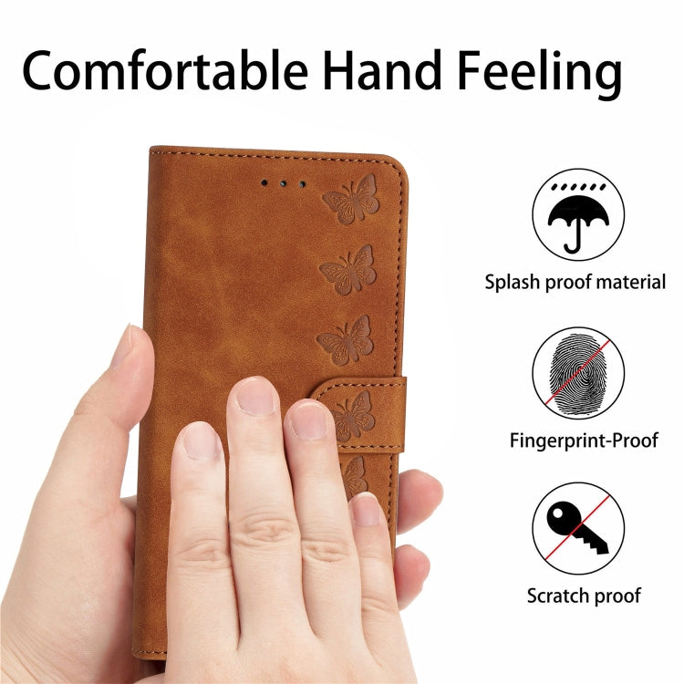 Seven Butterflies Embossed Leather Phone Case, For Xiaomi Redmi 13C 4G, For Xiaomi 13T, For Xiaomi Mi 11 Lite, For Xiaomi Redmi Note 12 Pro 5G Global
