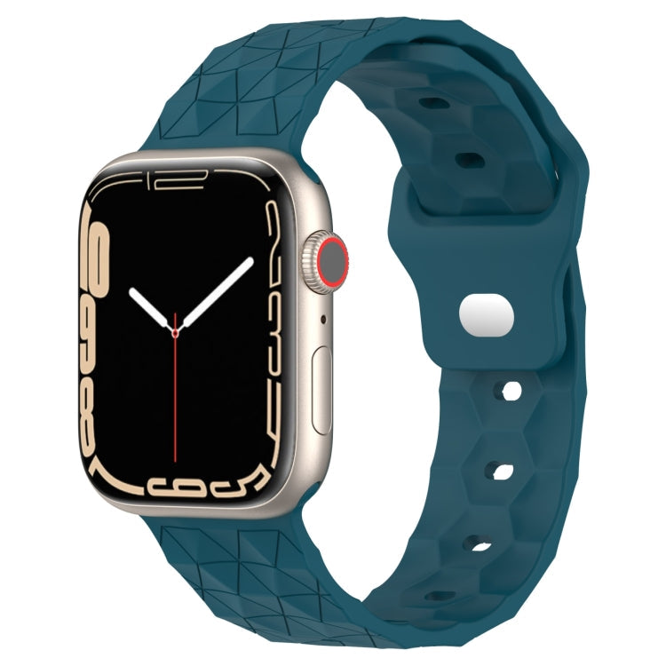 Football Texture Silicone Watch Band, For Apple Watch Ultra 2 49mm, For Apple Watch 9 45mm