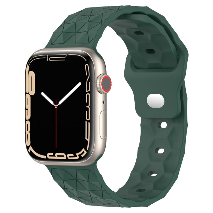 Football Texture Silicone Watch Band, For Apple Watch Ultra 2 49mm, For Apple Watch 9 45mm