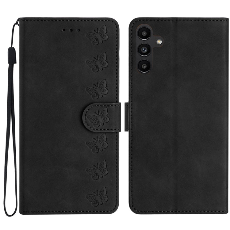 Seven Butterflies Embossed Leather Phone Case, For Samsung Galaxy A13 5G, For Samsung Galaxy A14 5G, For Samsung Galaxy S24 5G, For Samsung Galaxy A05s