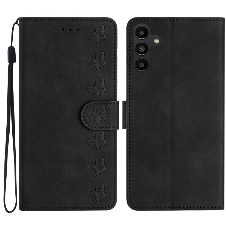 Seven Butterflies Embossed Leather Phone Case, For Samsung Galaxy A13 5G, For Samsung Galaxy A14 5G, For Samsung Galaxy S24 5G, For Samsung Galaxy A05s