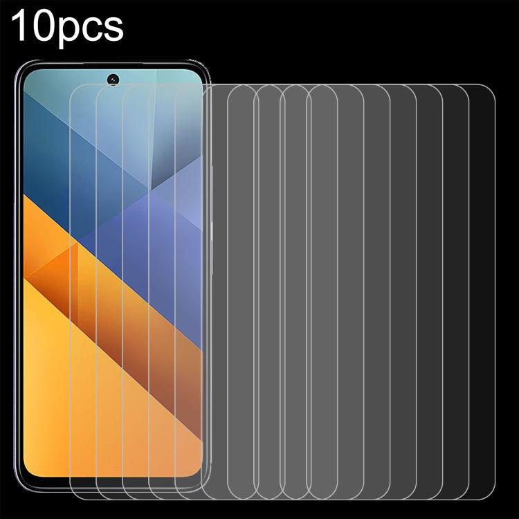10pcs 0.26mm 9H 2.5D Tempered Glass Film, For Redmi 15 5G 169.5mm, For Xiaomi Poco C85 4G, For Redmi 15C 4G 171.5mm, For Redmi 15C 5G 173.1mm, For Redmi 15C 4G 173.1mm, For Xiaomi Redmi 13x, For Xiaomi Redmi A5 4G 173.3mm                               ...