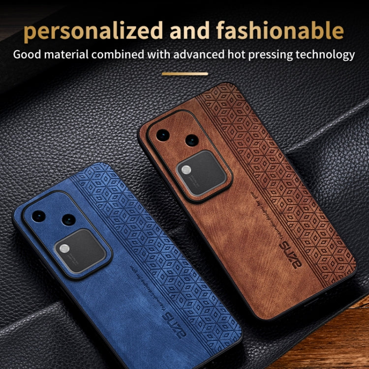 For vivo S18 AZNS 3D Embossed Skin Feel Phone Case(Black)