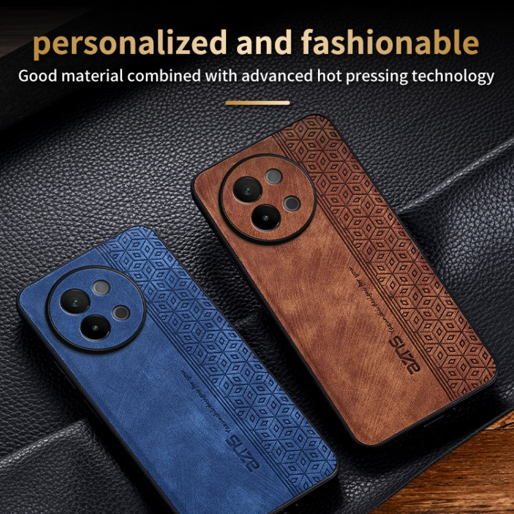 For vivo S18e AZNS 3D Embossed Skin Feel Phone Case(Sapphire Blue)