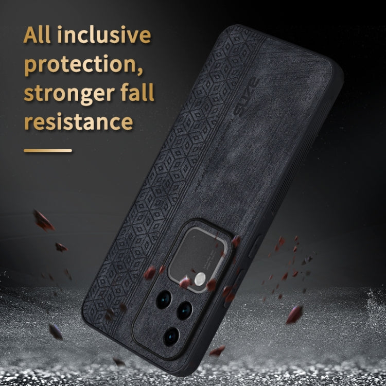 For vivo S18 Pro AZNS 3D Embossed Skin Feel Phone Case(Brown)