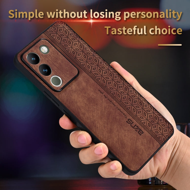 For vivo V29e 5G / Y200 5G AZNS 3D Embossed Skin Feel Phone Case(Black)