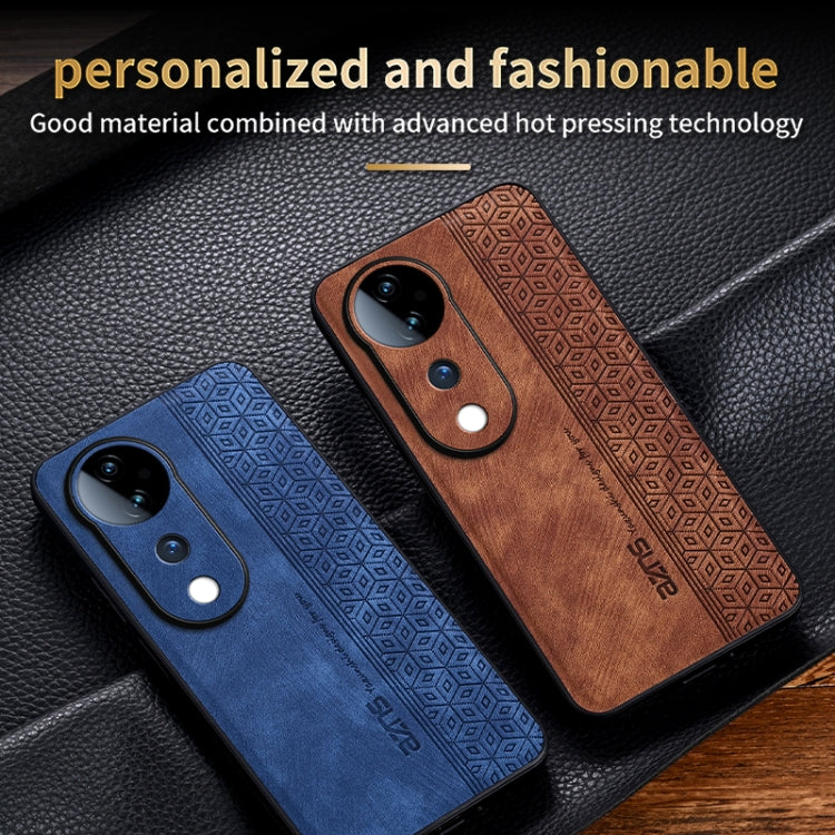 For vivo S19 Pro AZNS 3D Embossed Skin Feel Phone Case(Dark Green)