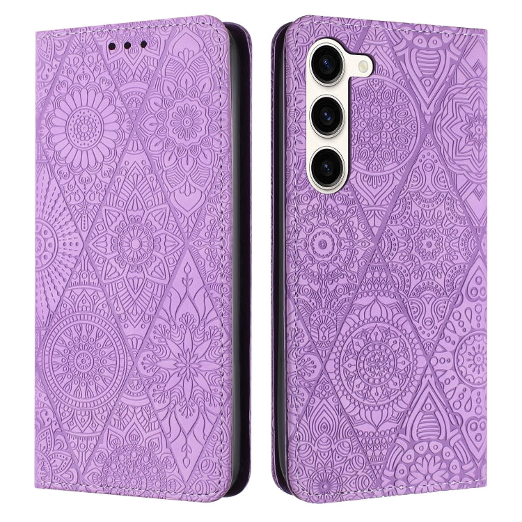 Ethnic Embossed Adsorption Leather Phone Case, For Samsung Galaxy S23 5G, For Samsung Galaxy S23 Ultra 5G, For Samsung Galaxy S22 5G, For Samsung Galaxy S22+ 5G