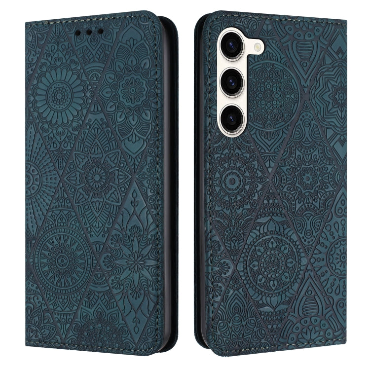 Ethnic Embossed Adsorption Leather Phone Case, For Samsung Galaxy S23 5G, For Samsung Galaxy S23 Ultra 5G, For Samsung Galaxy S22 5G, For Samsung Galaxy S22+ 5G