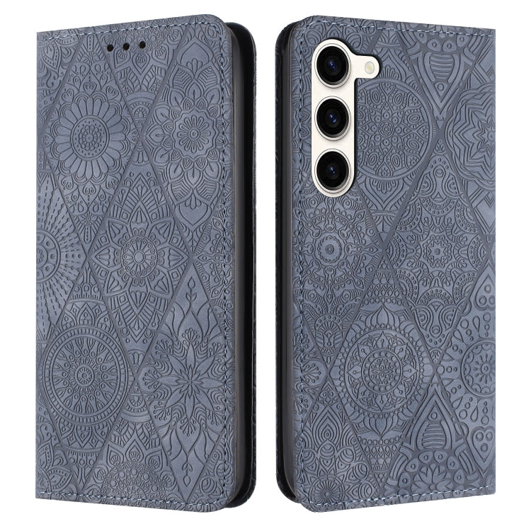 Ethnic Embossed Adsorption Leather Phone Case, For Samsung Galaxy S23 5G, For Samsung Galaxy S23 Ultra 5G, For Samsung Galaxy S22 5G, For Samsung Galaxy S22+ 5G