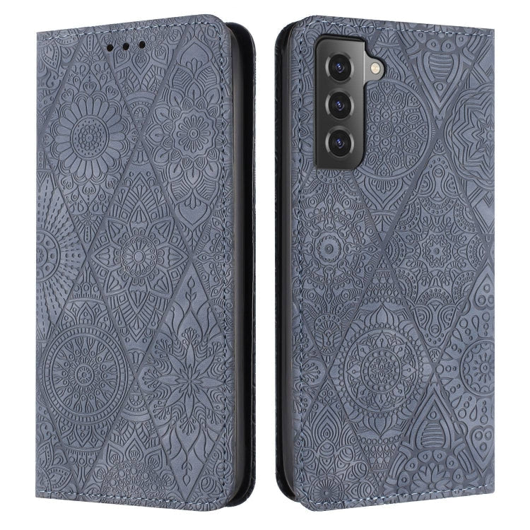 Ethnic Embossed Adsorption Leather Phone Case, For Samsung Galaxy S23 5G, For Samsung Galaxy S23 Ultra 5G, For Samsung Galaxy S22 5G, For Samsung Galaxy S22+ 5G