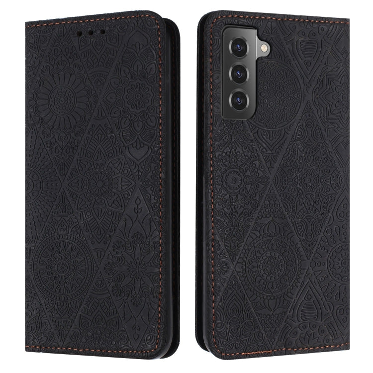 Ethnic Embossed Adsorption Leather Phone Case, For Samsung Galaxy S23 5G, For Samsung Galaxy S23 Ultra 5G, For Samsung Galaxy S22 5G, For Samsung Galaxy S22+ 5G
