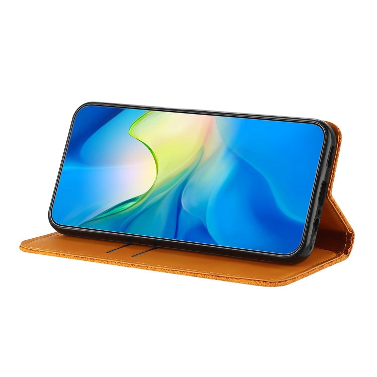 Ethnic Embossed Adsorption Leather Phone Case, For Samsung Galaxy S22 Ultra 5G, For Samsung Galaxy S21 5G, For Samsung Galaxy S21+ 5G, For Samsung Galaxy S21 Ultra 5G