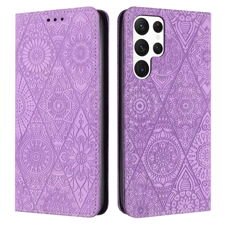 Ethnic Embossed Adsorption Leather Phone Case, For Samsung Galaxy S22 Ultra 5G, For Samsung Galaxy S21 5G, For Samsung Galaxy S21+ 5G, For Samsung Galaxy S21 Ultra 5G