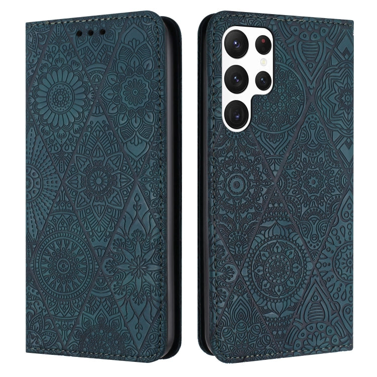 Ethnic Embossed Adsorption Leather Phone Case, For Samsung Galaxy S22 Ultra 5G, For Samsung Galaxy S21 5G, For Samsung Galaxy S21+ 5G, For Samsung Galaxy S21 Ultra 5G