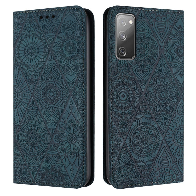 Ethnic Embossed Adsorption Leather Phone Case, For Samsung Galaxy S21 FE 5G, For Samsung Galaxy S20, For Samsung Galaxy S20+, For Samsung Galaxy S20 FE