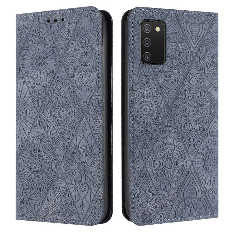 Ethnic Embossed Adsorption Leather Phone Case, For Samsung Galaxy S20 Ultra, For Samsung Galaxy A02s 166mm, For Samsung Galaxy A03s 166mm, For Samsung Galaxy A12 5G