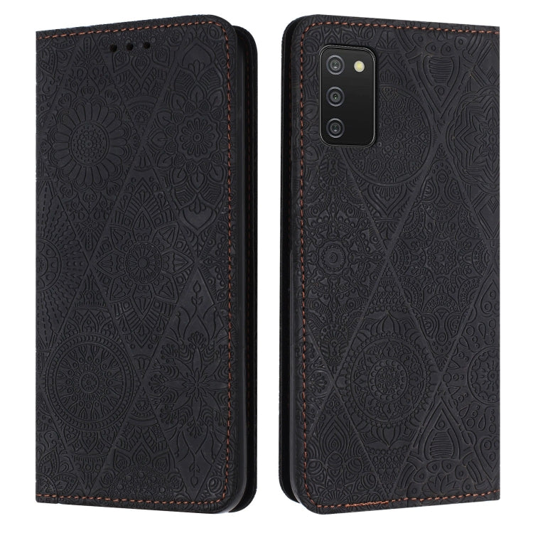 Ethnic Embossed Adsorption Leather Phone Case, For Samsung Galaxy S20 Ultra, For Samsung Galaxy A02s 166mm, For Samsung Galaxy A03s 166mm, For Samsung Galaxy A12 5G