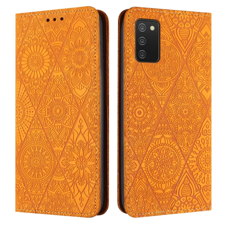 Ethnic Embossed Adsorption Leather Phone Case, For Samsung Galaxy S20 Ultra, For Samsung Galaxy A02s 166mm, For Samsung Galaxy A03s 166mm, For Samsung Galaxy A12 5G