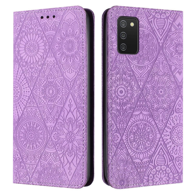 Ethnic Embossed Adsorption Leather Phone Case, For Samsung Galaxy S20 Ultra, For Samsung Galaxy A02s 166mm, For Samsung Galaxy A03s 166mm, For Samsung Galaxy A12 5G