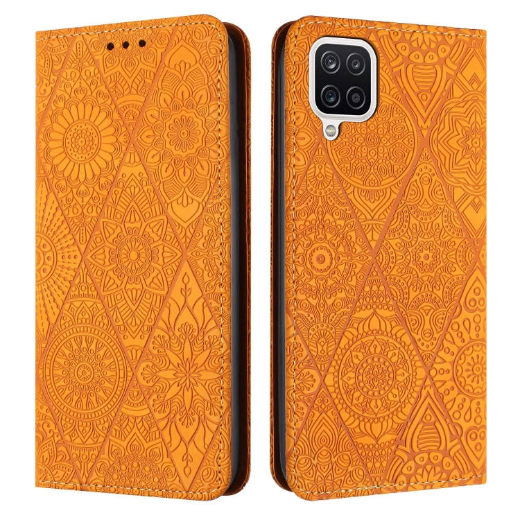 Ethnic Embossed Adsorption Leather Phone Case, For Samsung Galaxy S20 Ultra, For Samsung Galaxy A02s 166mm, For Samsung Galaxy A03s 166mm, For Samsung Galaxy A12 5G