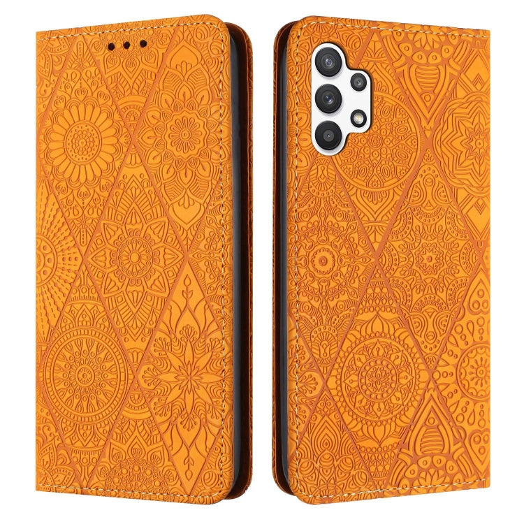 Ethnic Embossed Adsorption Leather Phone Case, For Samsung Galaxy A13 4G/5G, For Samsung Galaxy A14 4G/5G, For Samsung Galaxy A21s, For Samsung Galaxy A22 4G