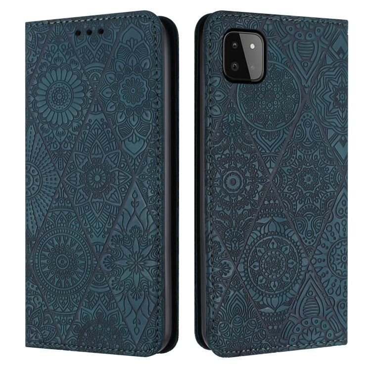 Ethnic Embossed Adsorption Leather Phone Case, For Samsung Galaxy A22 5G, For Samsung Galaxy A23, For Samsung Galaxy A24 4G, For Samsung Galaxy A32 4G