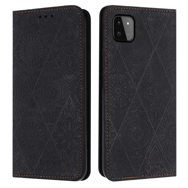 Ethnic Embossed Adsorption Leather Phone Case, For Samsung Galaxy A22 5G, For Samsung Galaxy A23, For Samsung Galaxy A24 4G, For Samsung Galaxy A32 4G