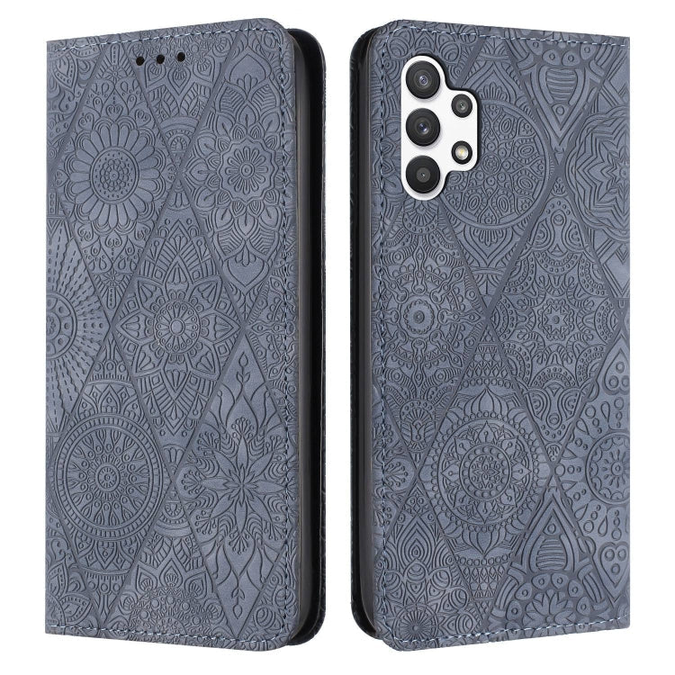 Ethnic Embossed Adsorption Leather Phone Case, For Samsung Galaxy A32 5G, For Samsung Galaxy A33, For Samsung Galaxy A34, For Samsung Galaxy A42 5G