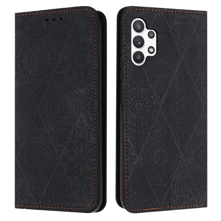 Ethnic Embossed Adsorption Leather Phone Case, For Samsung Galaxy A32 5G, For Samsung Galaxy A33, For Samsung Galaxy A34, For Samsung Galaxy A42 5G