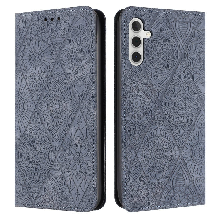 Ethnic Embossed Adsorption Leather Phone Case, For Samsung Galaxy A32 5G, For Samsung Galaxy A33, For Samsung Galaxy A34, For Samsung Galaxy A42 5G